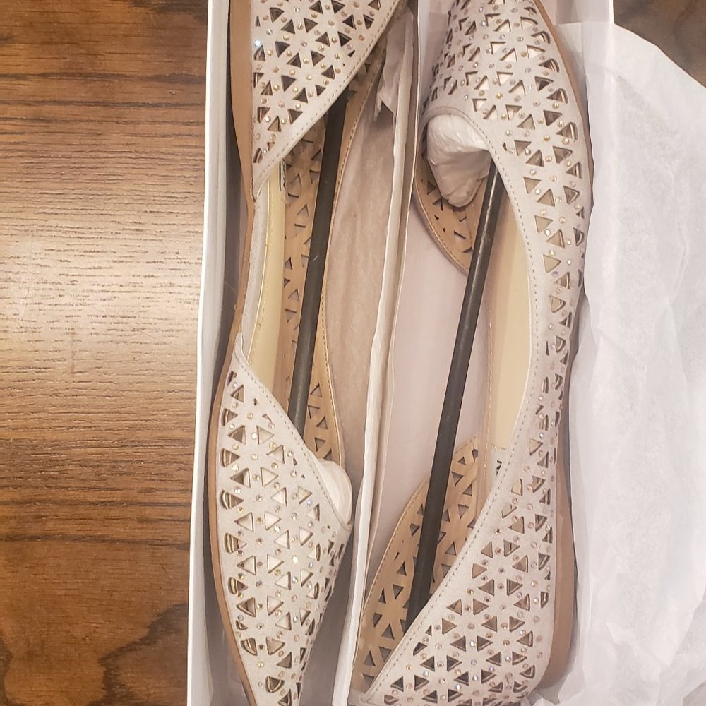 Steve Madden Evelyn 9.5 suede like upper with crystals